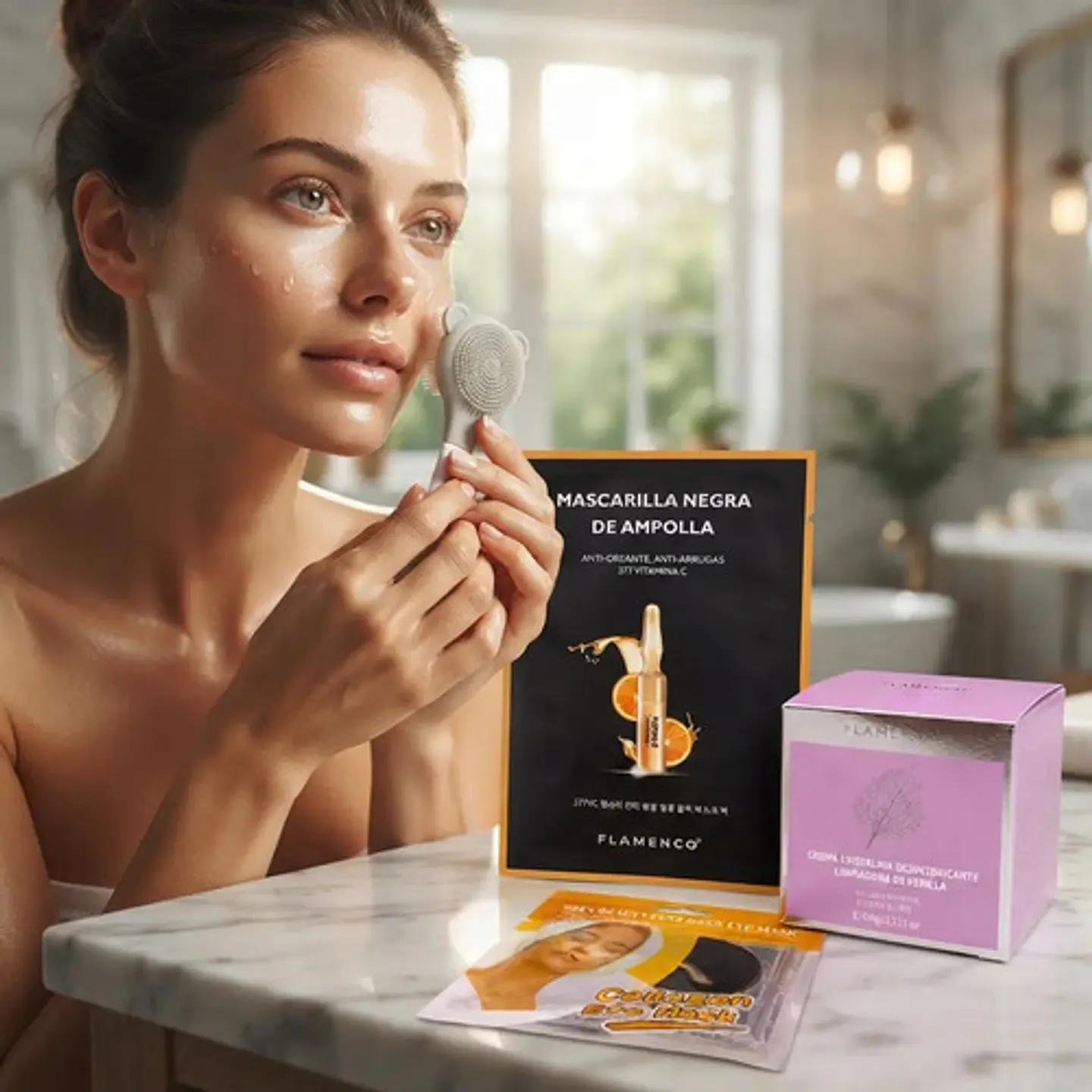 Kit Facial Vitamina C Perilla Parches Colágeno 5
