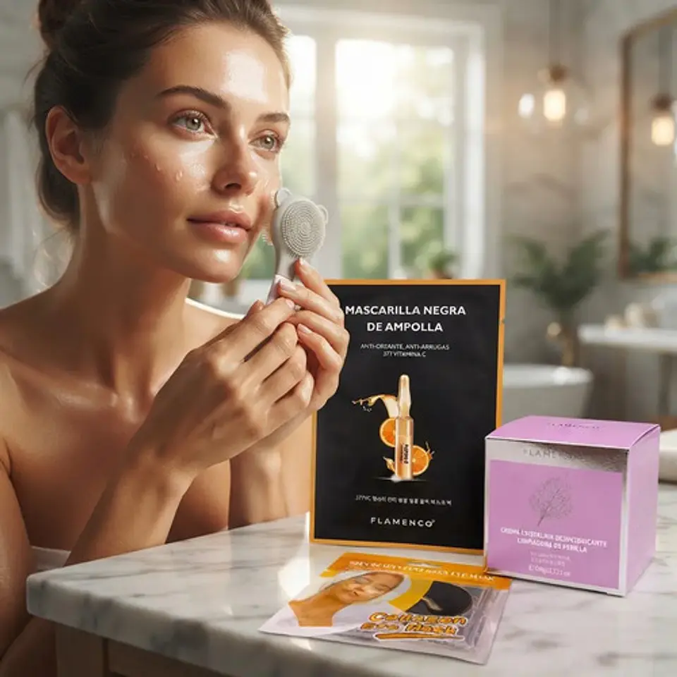 Kit Facial Vitamina C Perilla Parches Colágeno 5
