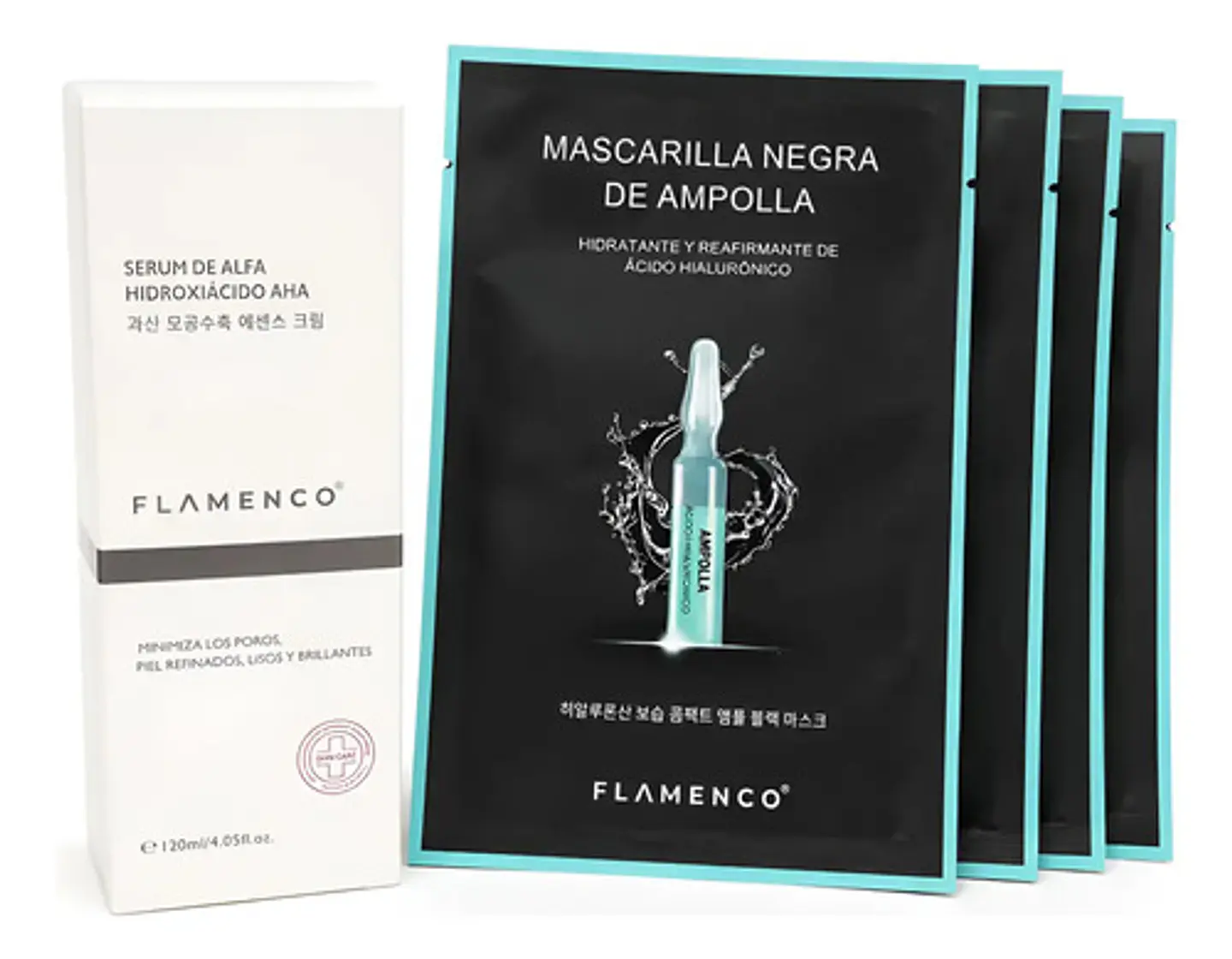 Kit Facial AHA Ácido Hialurónico Hidratación Poros 1