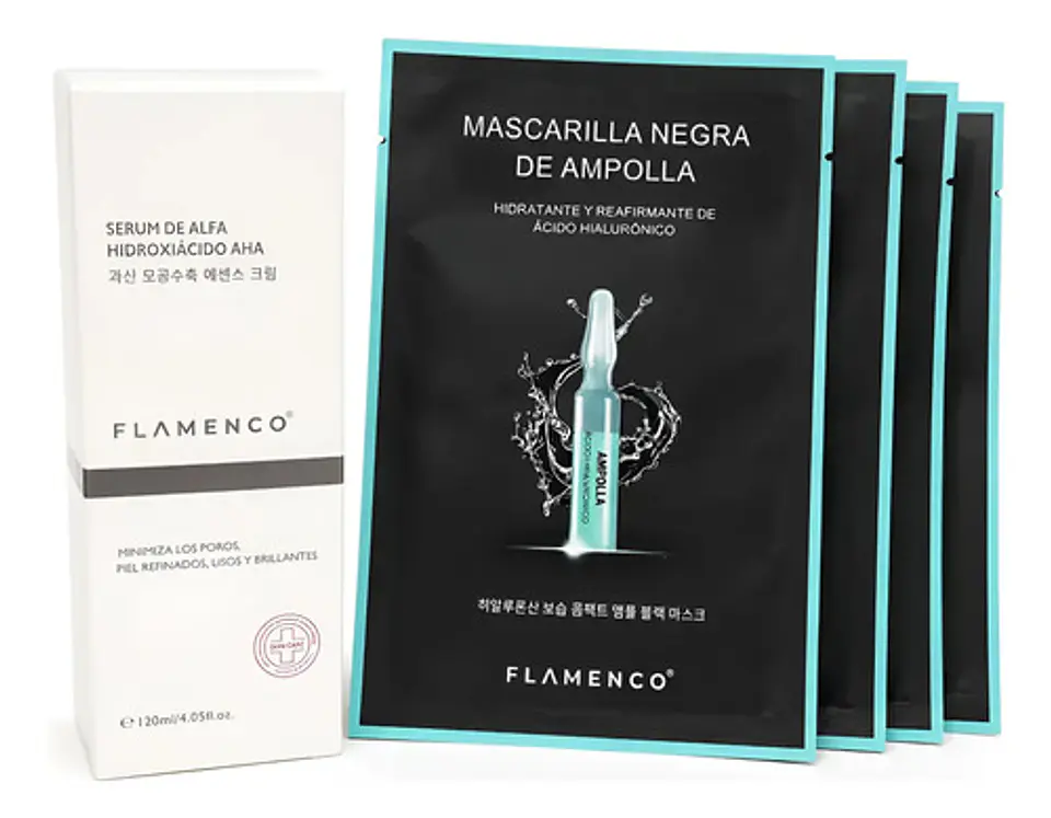 Kit Facial AHA Ácido Hialurónico Hidratación Poros 1