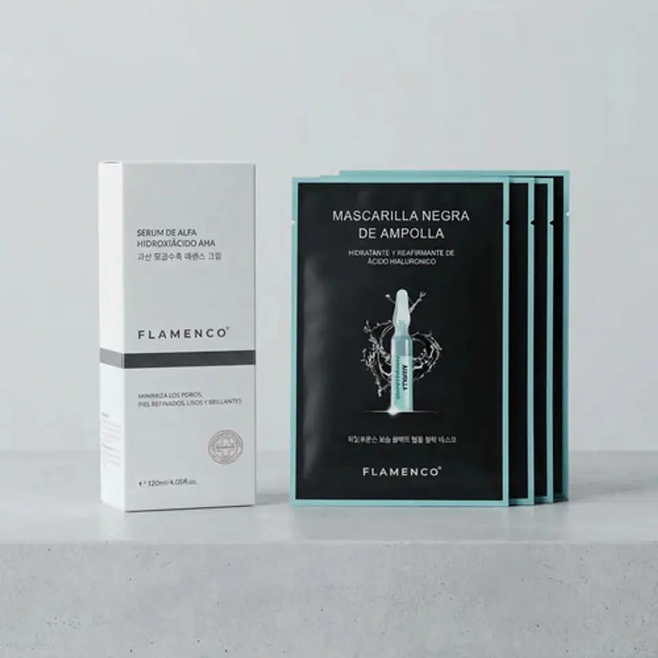 Kit Facial AHA Ácido Hialurónico Hidratación Poros 2