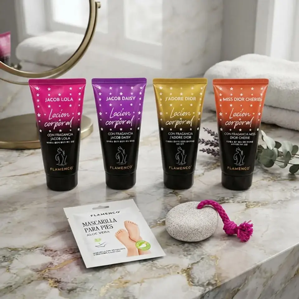 Kit Spa Pedicure Aloe Vera Loción Corporal Piedra 3