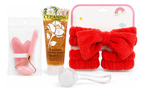 Kit Spa Facial Relax Con Masajeador + Set De Regalo