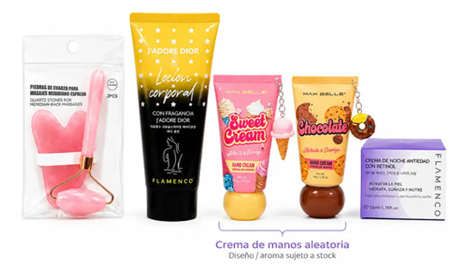 Kit Spa Facial Corporal Cuarzo Rosa Y Cremas 1