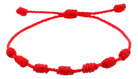 Pulsera Hilo Rojo 7 Nudos Prosperidad