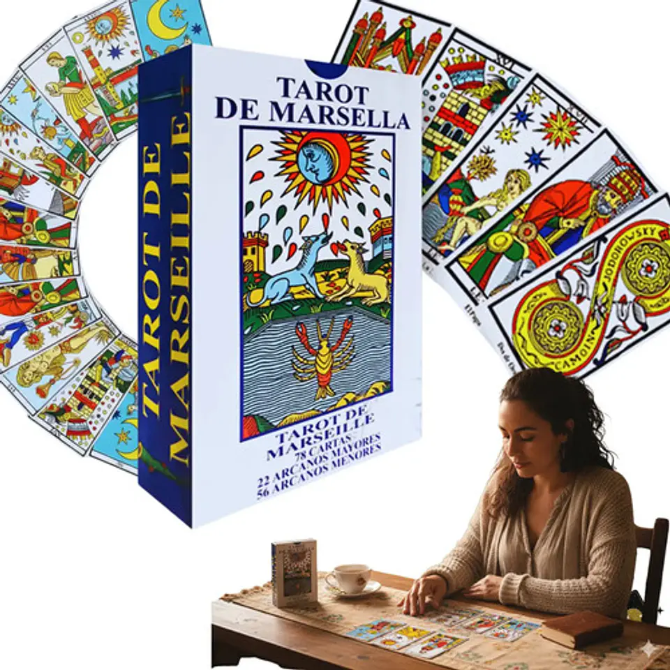 Cartas De Tarot De Marsella + Instructivo + Ritual Activación 1