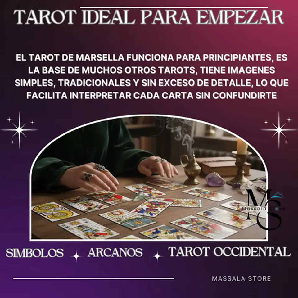 Cartas De Tarot De Marsella + Instructivo + Ritual Activación 6