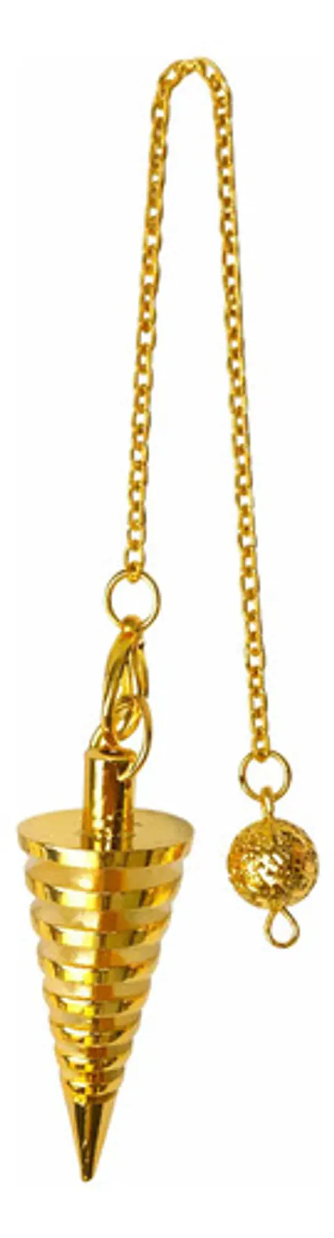 Péndulo Esotérico De Metal M – Dorado
