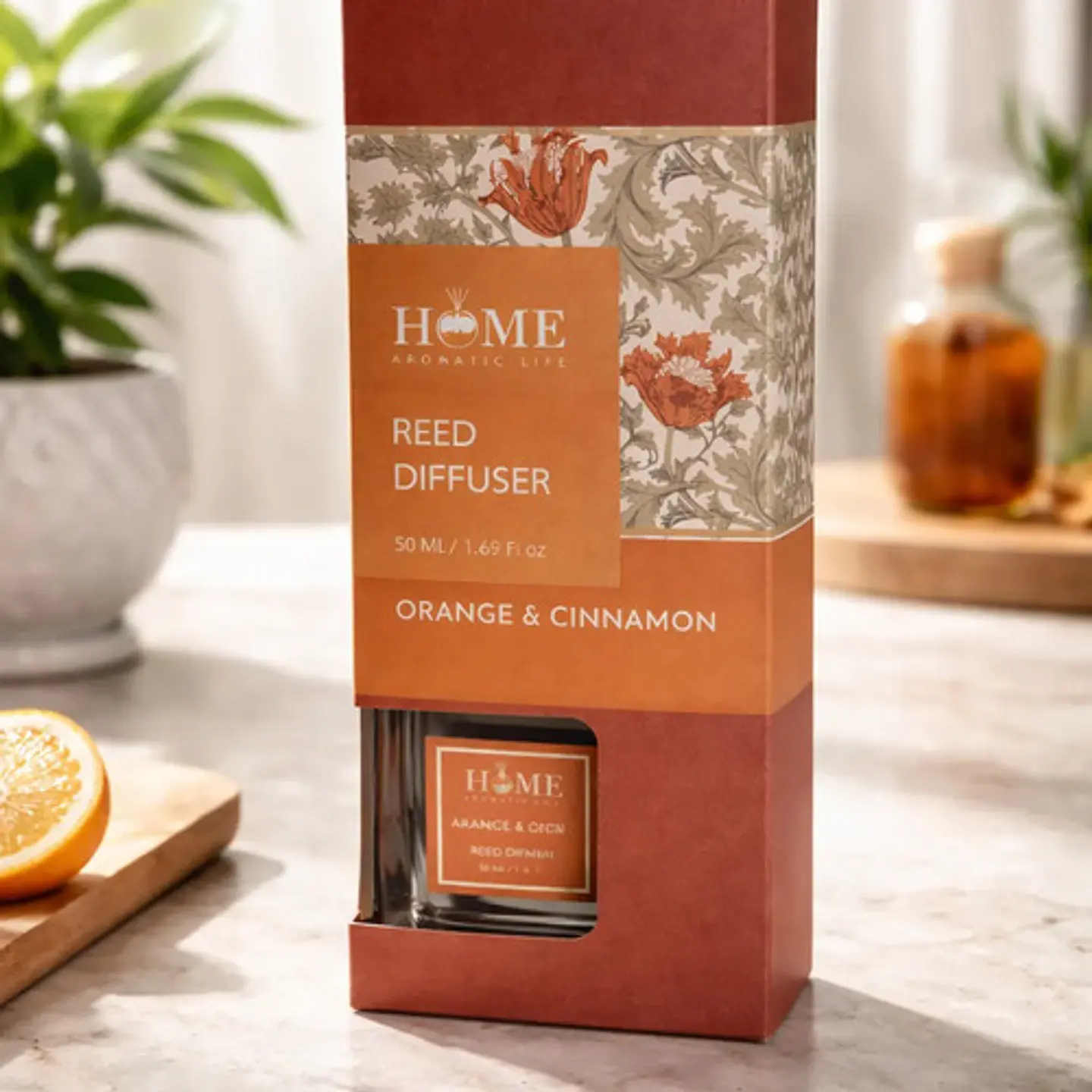 Difusor Home Reed Diffuser Naranja & Canela 50 Ml 2