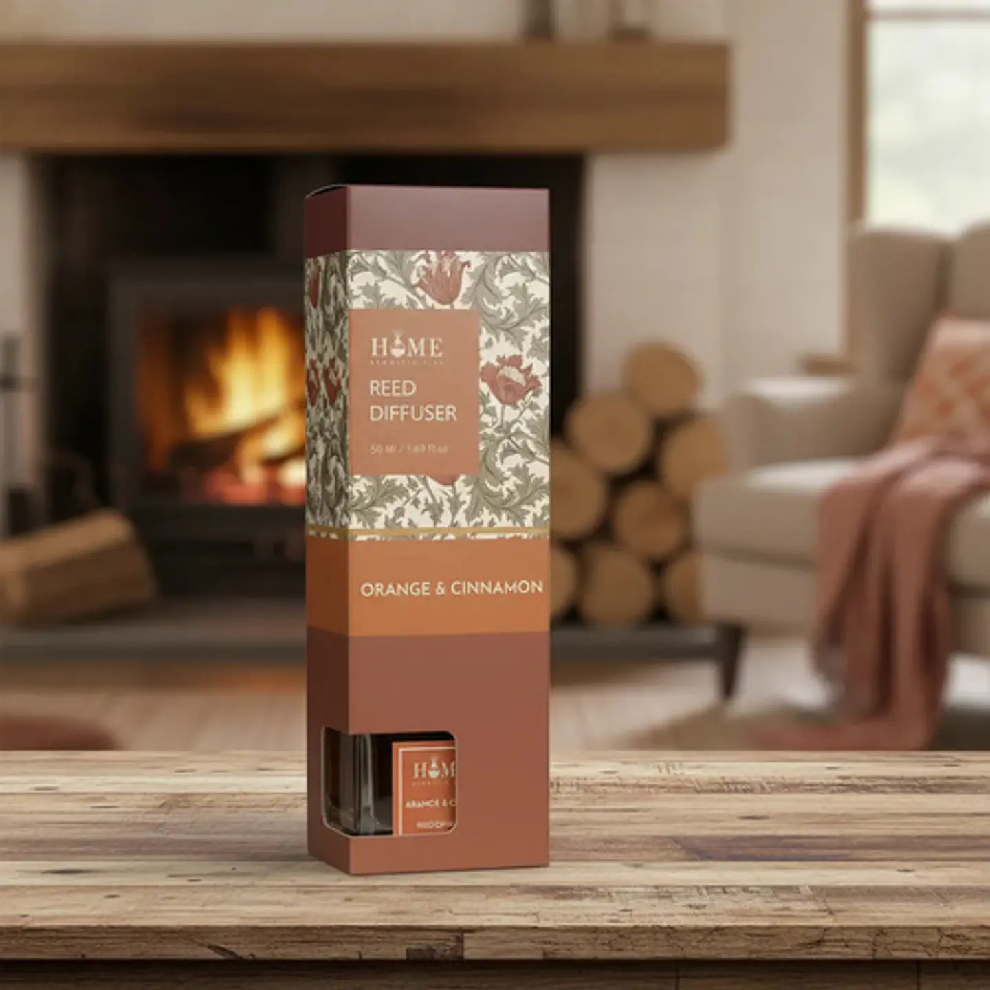 Difusor Home Reed Diffuser Naranja & Canela 50 Ml 3