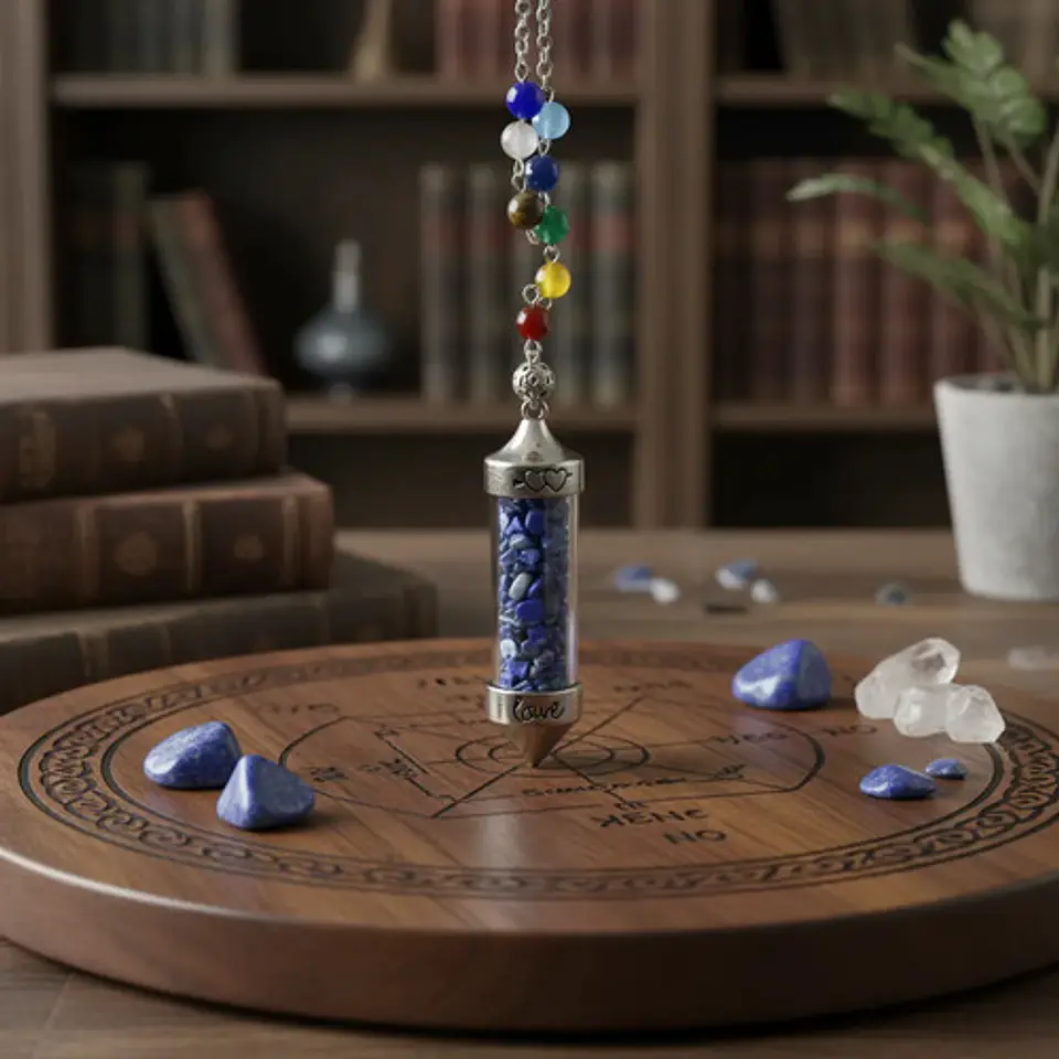 Péndulo de Radiestesia Cuarzo Sodalita - Conexión Espiritual 2