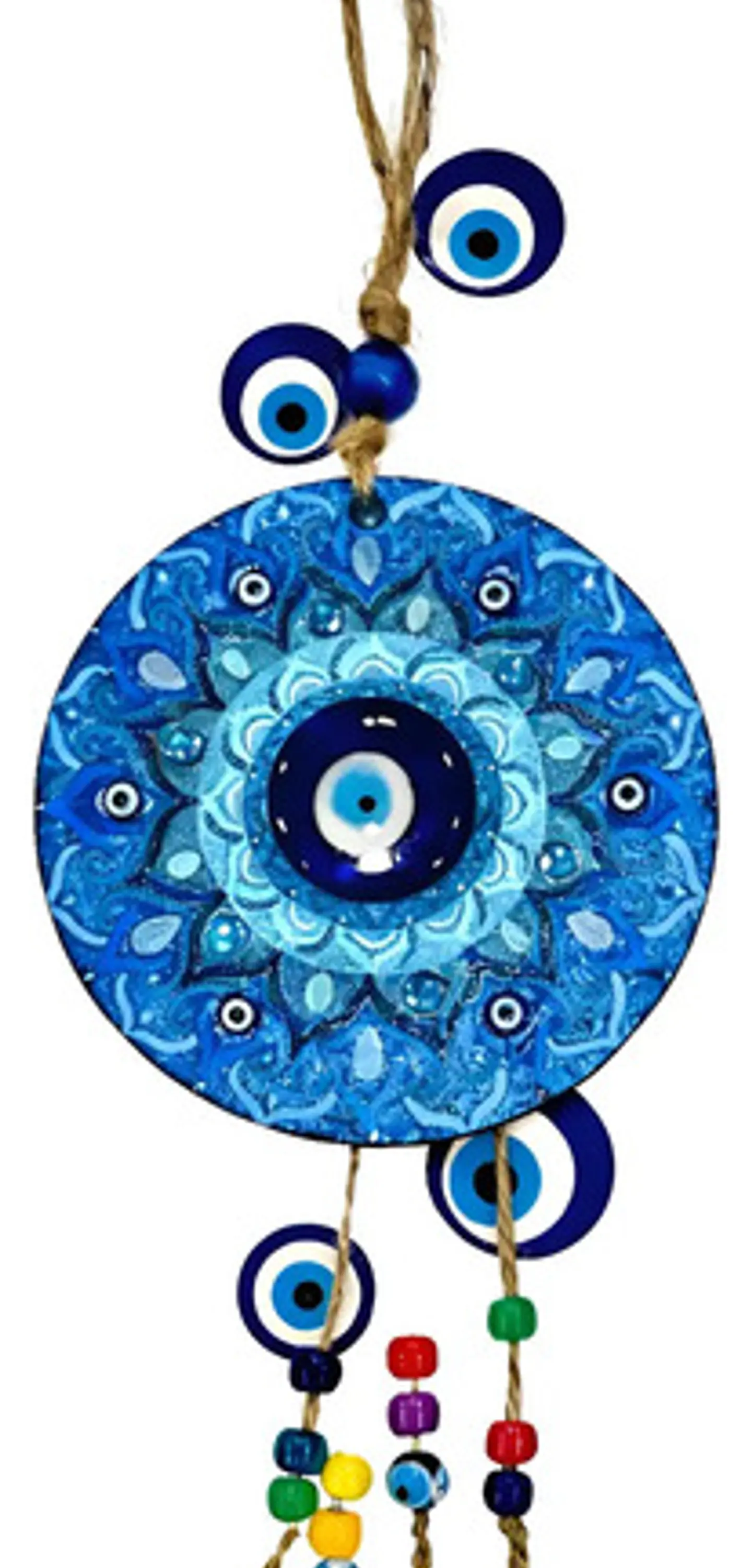 Colgante Mandala Ojos Turcos 10 cm 1
