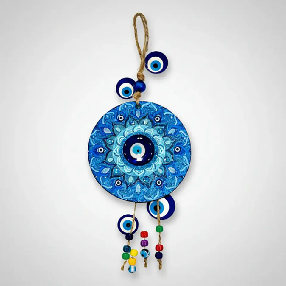 Colgante Mandala Ojos Turcos 10 cm 2