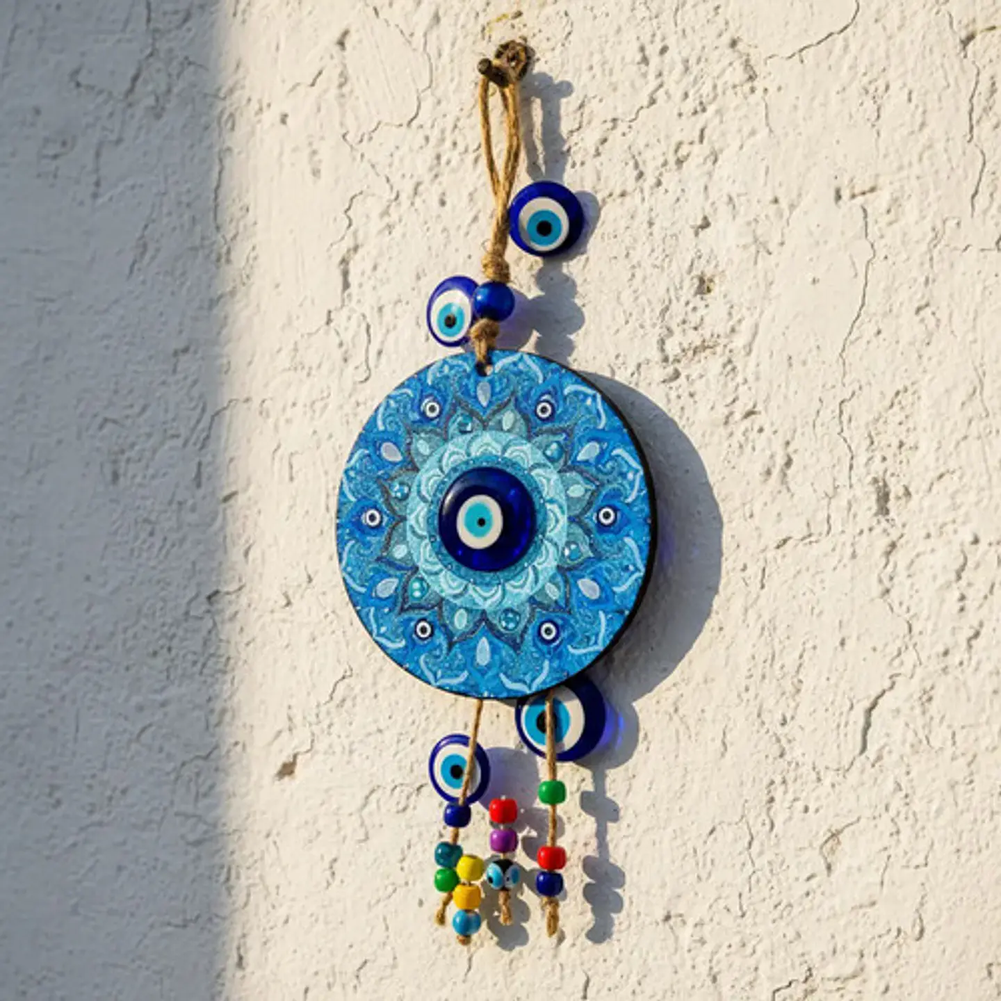 Colgante Mandala Ojos Turcos 10 cm 3
