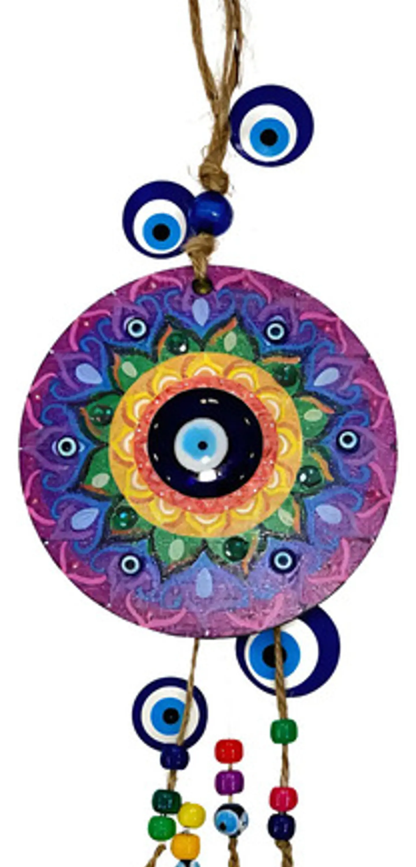 Colgante Mandala Ojos Turcos 10 cm 4