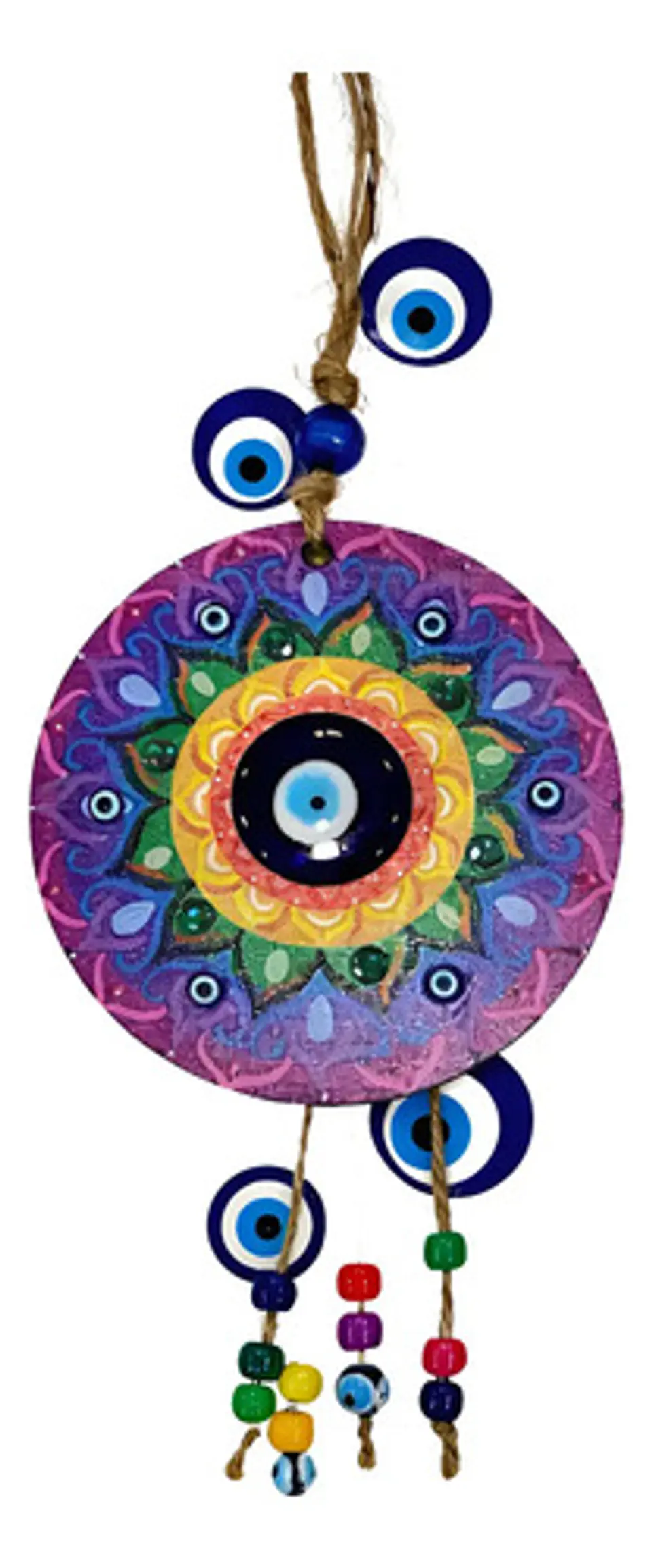 Colgante Mandala Ojos Turcos 10 cm 4