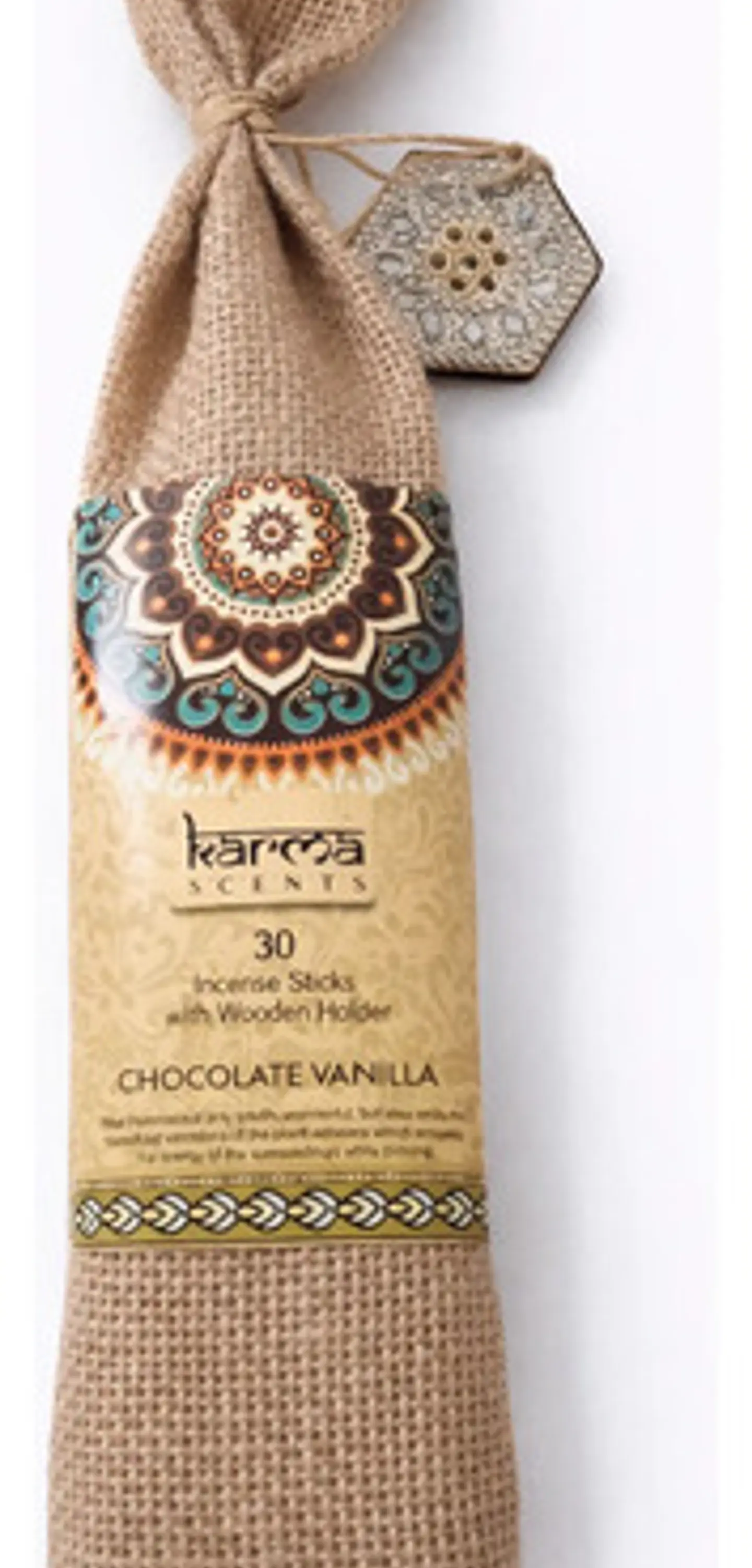 Varilla Karma Incienso Con Base + Bolsa Yute 3
