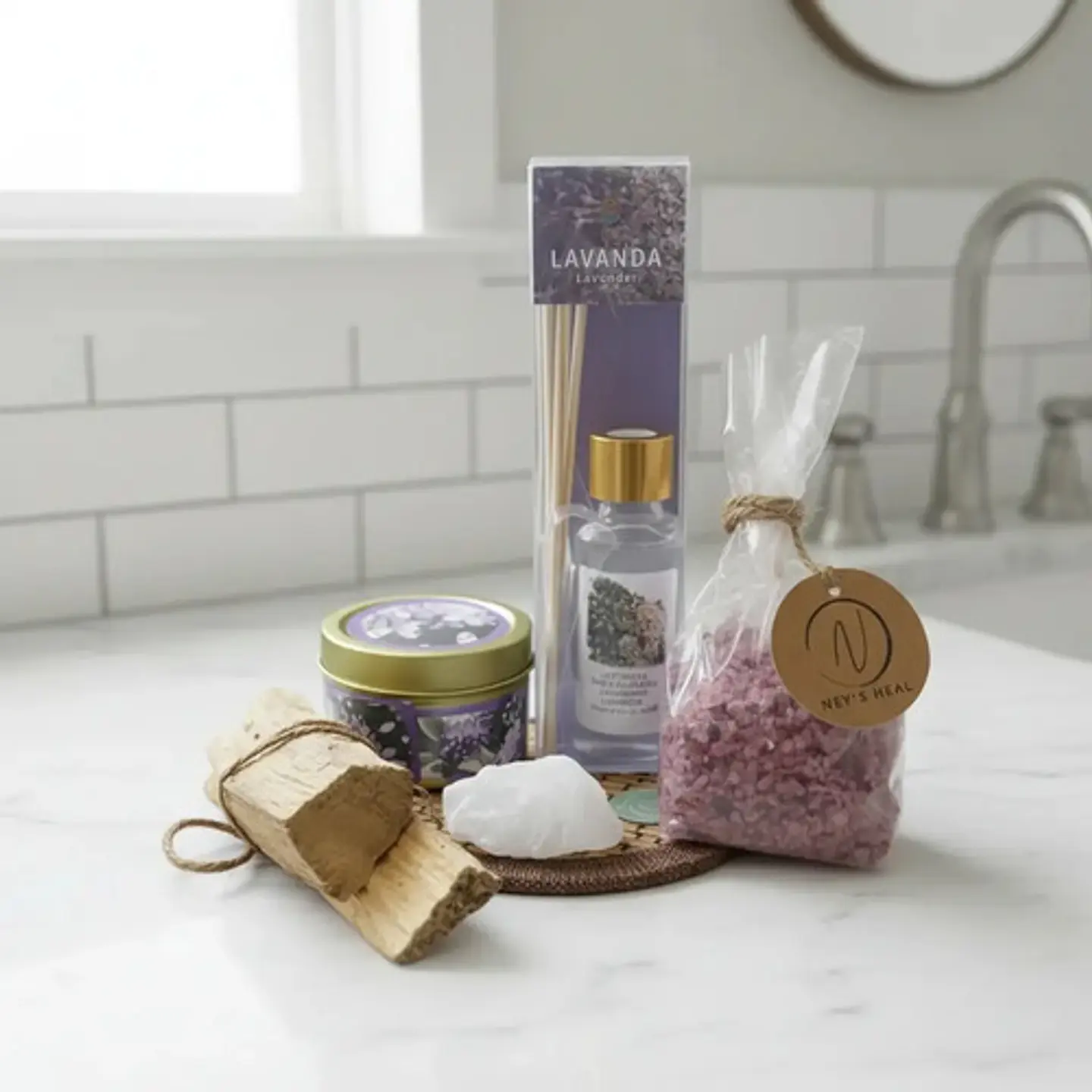 Kit Home Difusor Ney's Heal con Palo Santo 4