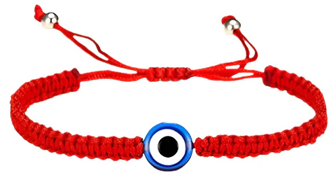 Pulsera Hilo Rojo 7 Nudos con Ojo Turco