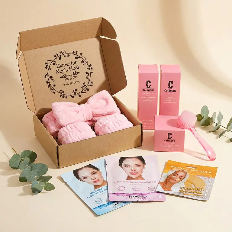 Kit skincare de colágeno en caja Bienestar Ney's Heal Spa & Belleza