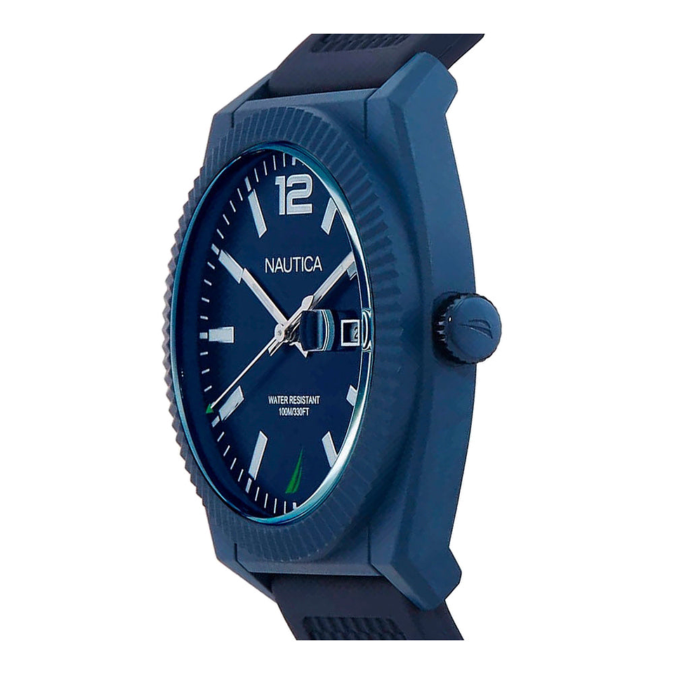 Reloj Análogo Nautica Original Depotivo NAPPBS301 Color Azul Correa de Silicona Para Hombre 4