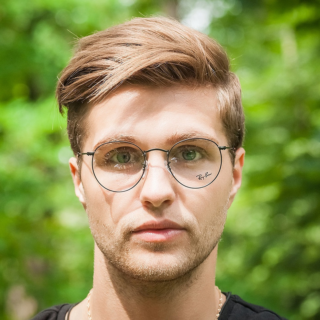 Montura de Gafas de Medida Ray Ban Round Metal RB3447V 2503 Color Negro Talla 47mm 6