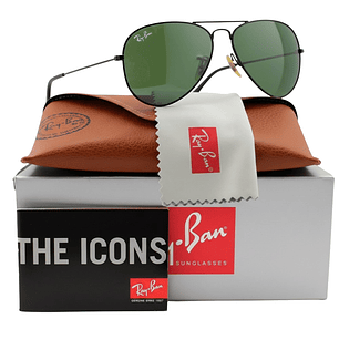 Gafas de Sol Ray Ban Aviador RB3026 L2821 Color Negro Talla 62mm