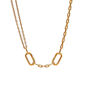 Collar de Cadena Doble Pandora con Eslabones 362303C00 Plata 925 - 45cm