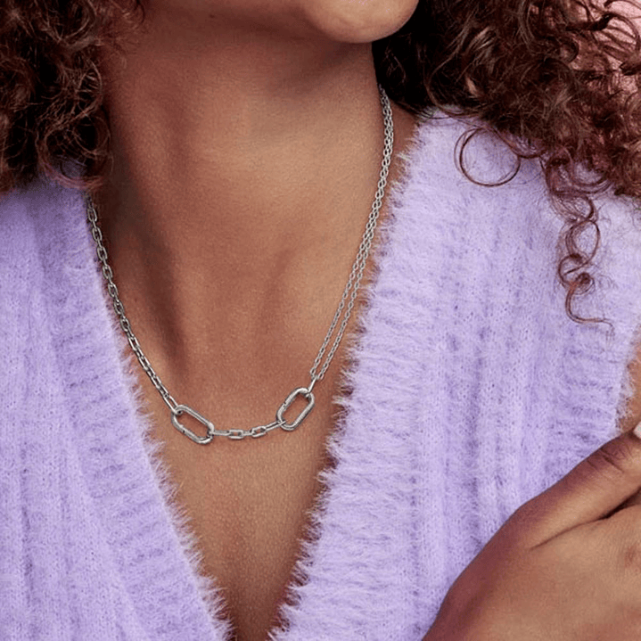 Collar de Cadena Pandora Eslabones Dobles 392303C00 Plata 925 - 45cm 4