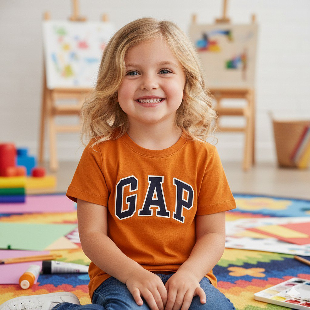 Oferta - Polo Gap Original para Bebe Color Mostaza Talla 2 7