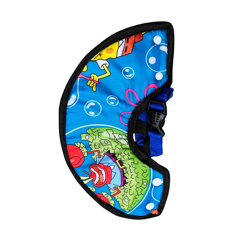 Cono para Mascota Color Celeste con Diseño de Bob Esponja Talla 1 3