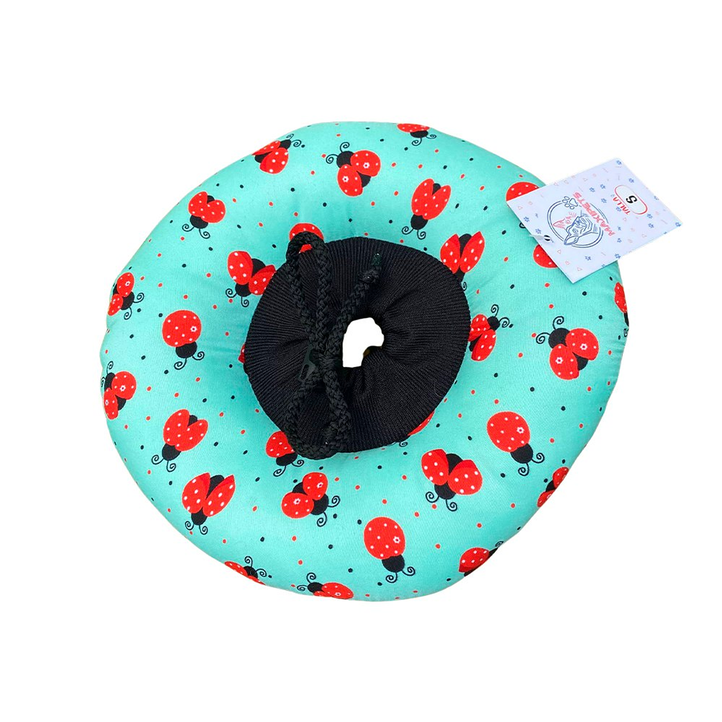 Dona Para Mascotas Color Verde con Diseño de Mariquitas Talla S 4