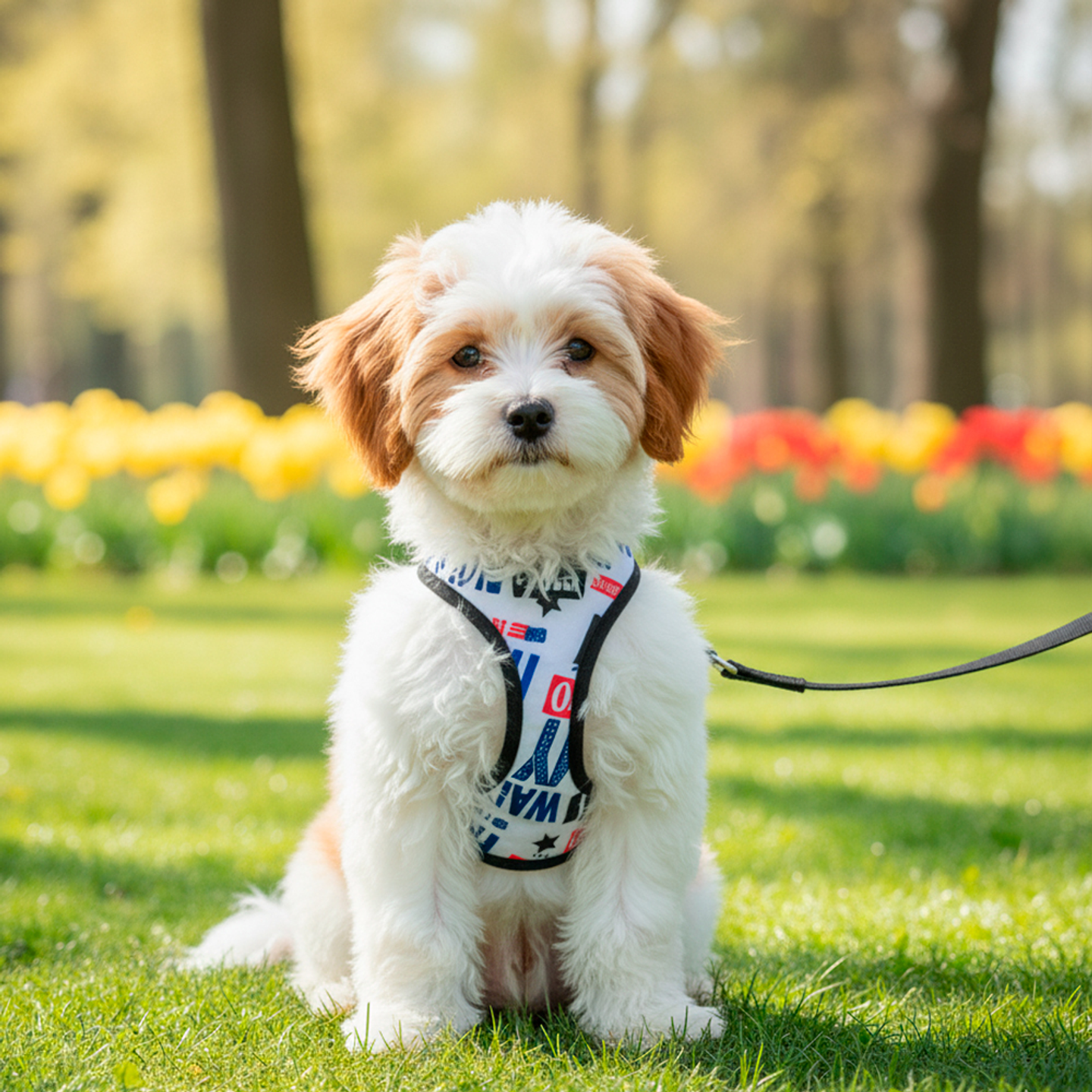 Pechera Básica para Mascotas Color Blanco Talla XS 2