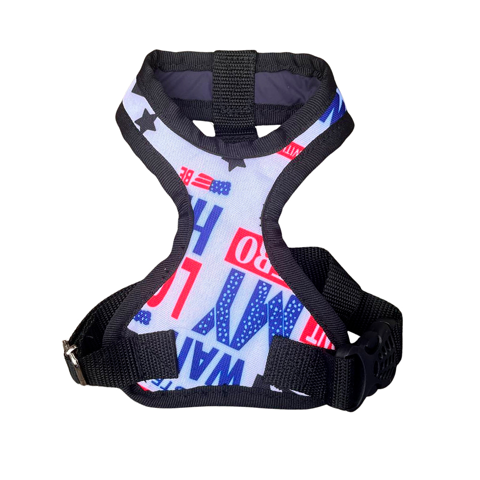 Pechera Básica para Mascotas Color Blanco Talla XS 6