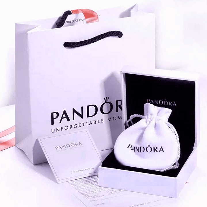 Pulsera Brazalete Pandora Tenis con Corazón Brillante 580041C01 en Oro Rosa 14K Plata 925 Talla 18cm 5