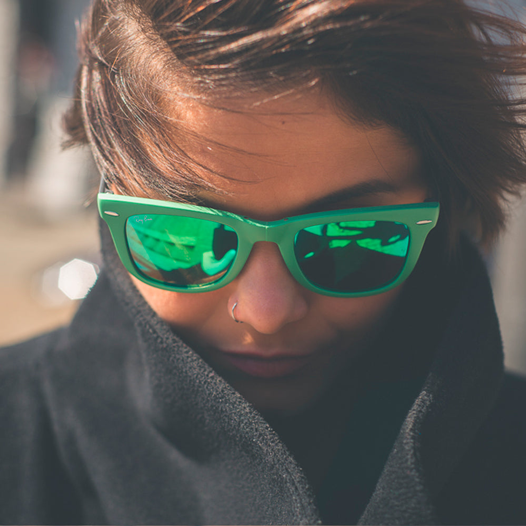 Gafas de Sol Ray Ban Wayfarer Fold RB4105 6021/19 Color Verde Talla 50mm 5