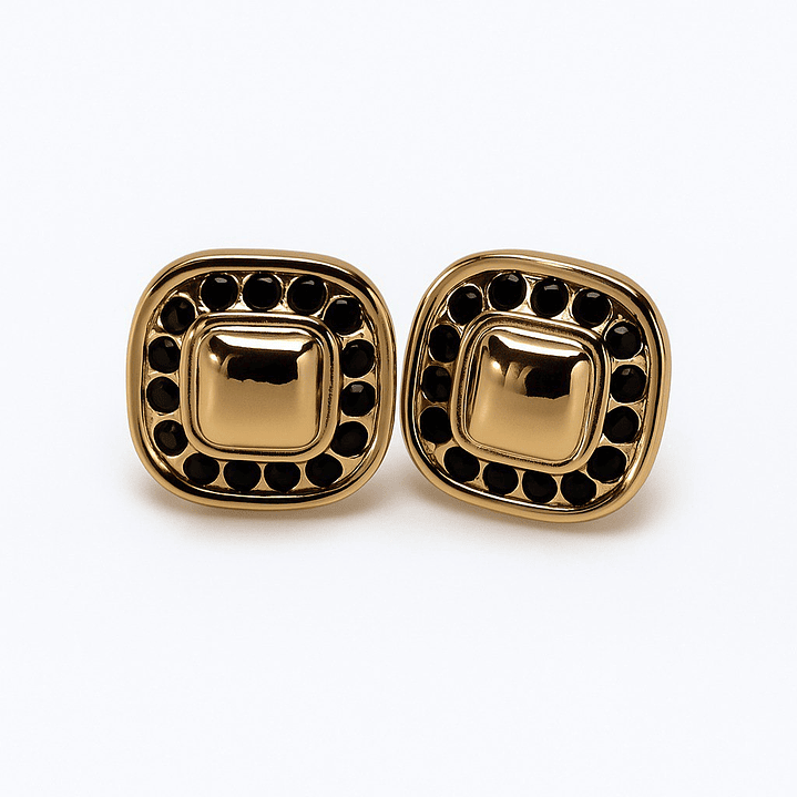 Aretes Brillo Salvaje Leopard con Diseño Dorado y Detalles Animal Print 3