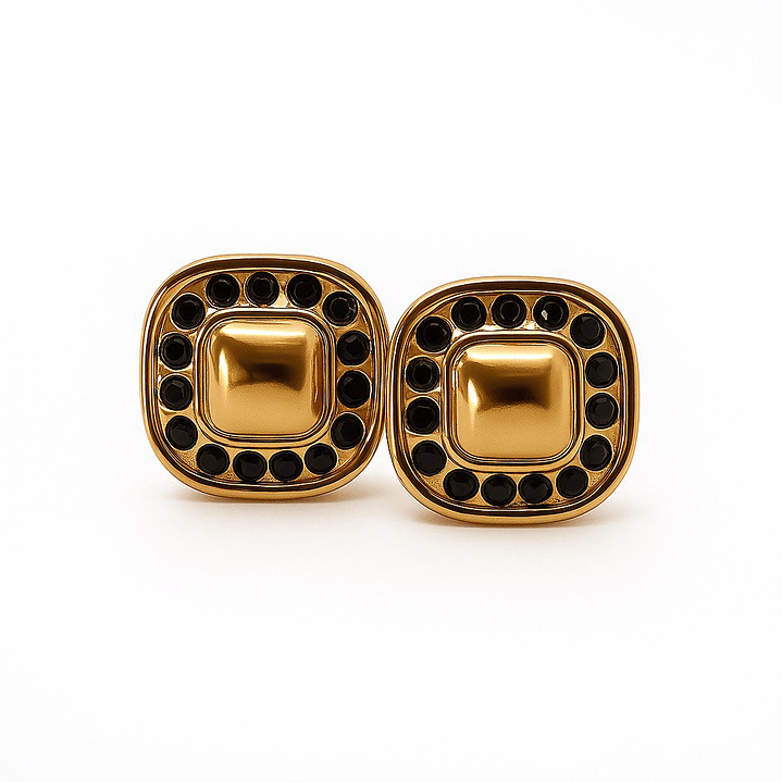 Aretes Brillo Salvaje Leopard con Diseño Dorado y Detalles Animal Print 4