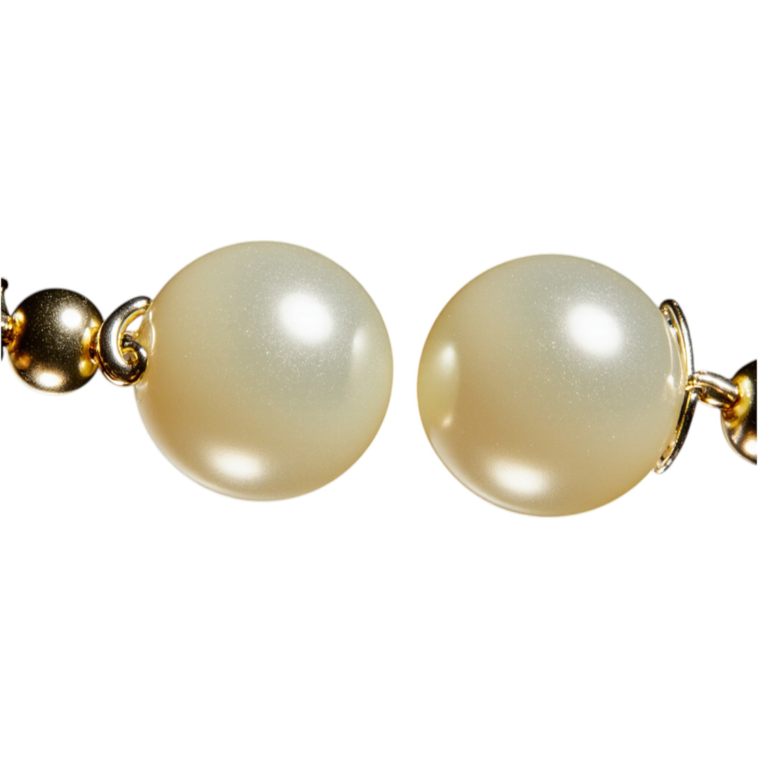 Set 3 en 1 Collar y Aretes Perla Eternas Diseño Dorado Versátil 4