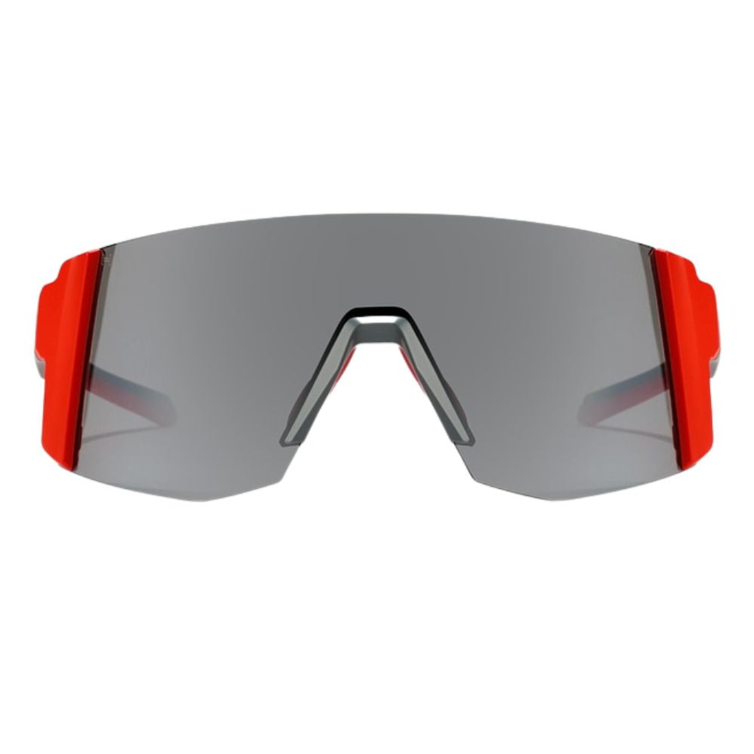 Gafas de Sol Deportivas Hawkers Modelo Linx Small con Marco Rojo y Gris y Lunas Plateadas - 151 mm 2