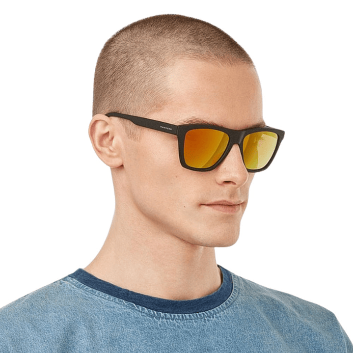 Gafas de Sol Hawkers Modelo One LS Raw con Marco Negro y Lunas Narajas - 54 mm 7