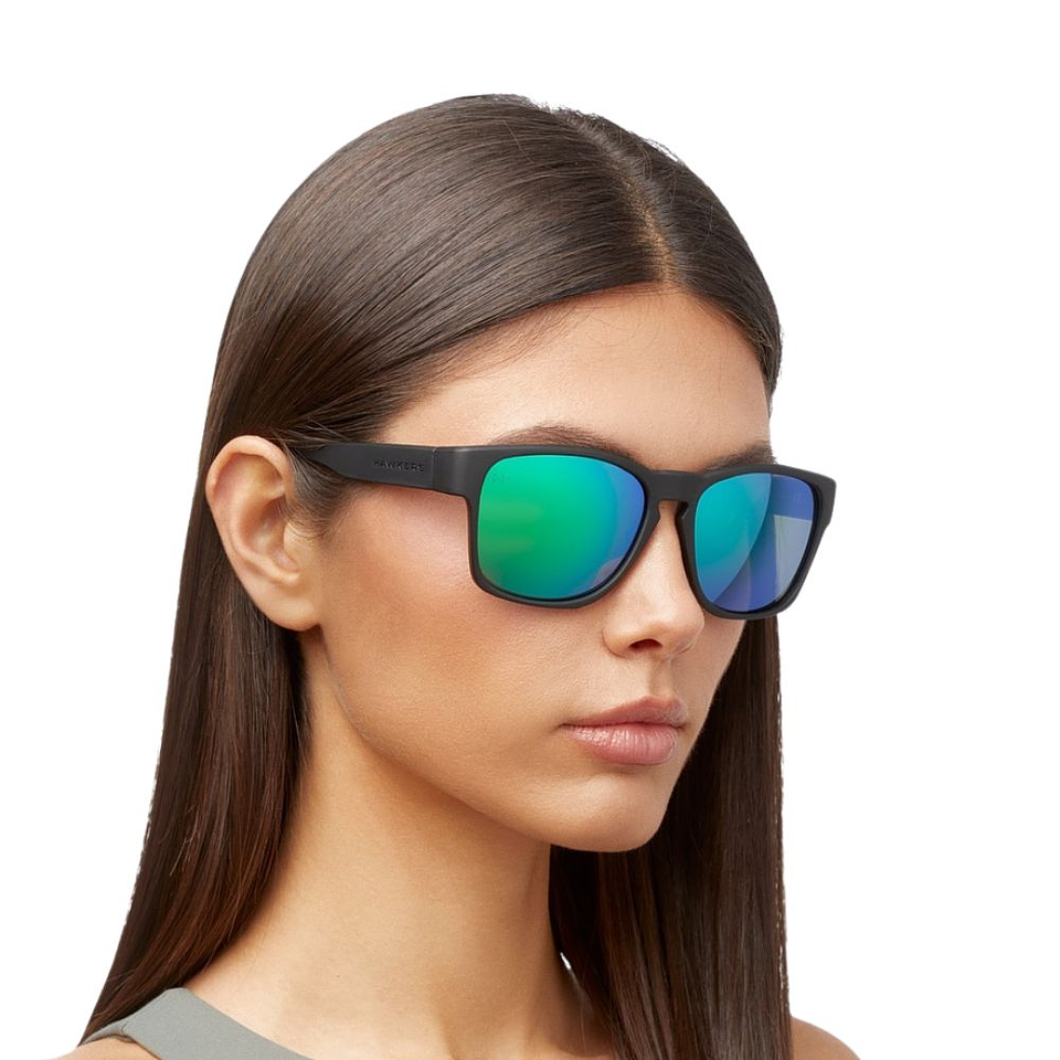 Gafas de Sol Polarizado Hawkers Core Raw Verde Espejado Unisex Talla 56mm 7