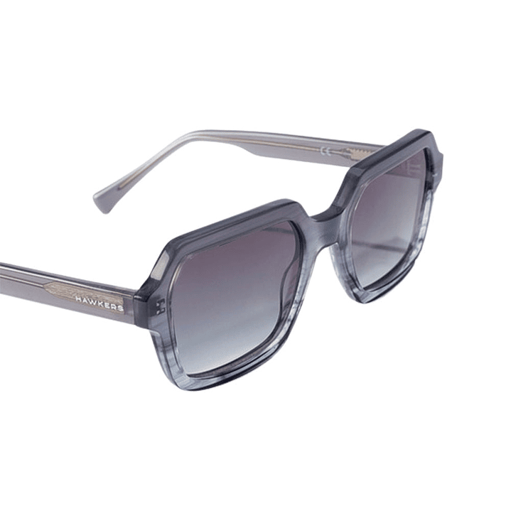 Gafas de Sol Hawkers Minimal con Marco Gris Transparente y Lunas Negras - 52 mm 2