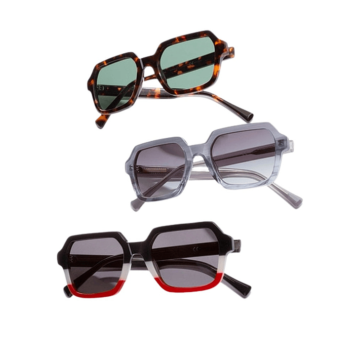 Gafas de Sol Hawkers Minimal con Marco Gris Transparente y Lunas Negras - 52 mm 8