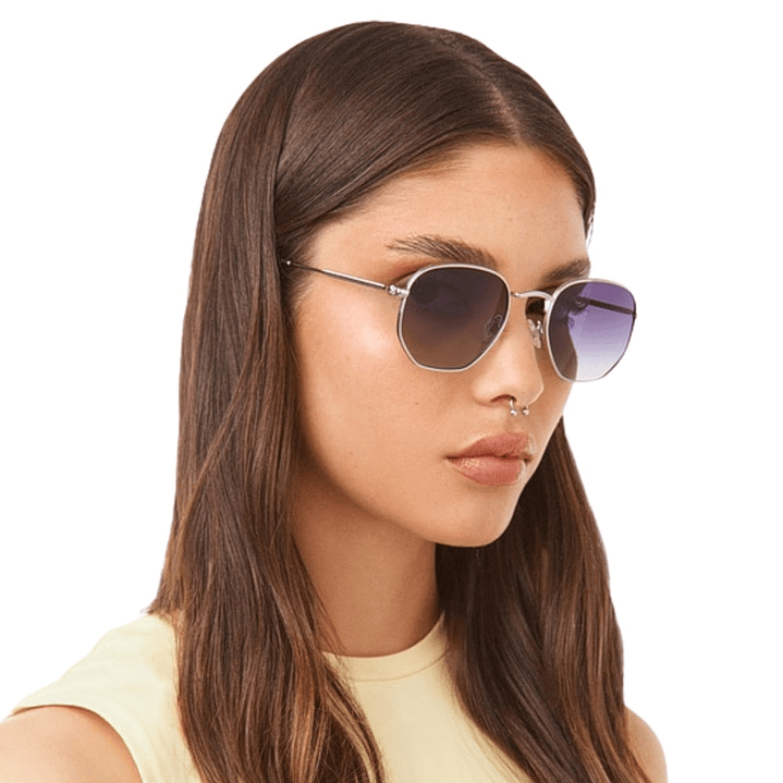 Gafas de Sol Hawkers Sixgon Drive Polarizado con Marco Plateado y Lunas Grises - 50 mm 6