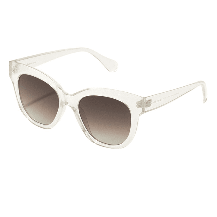Gafas de Sol Hawkers Audrey Raw con Marco Beige Transparente y Lunas Marron Degrade - 52 mm 1