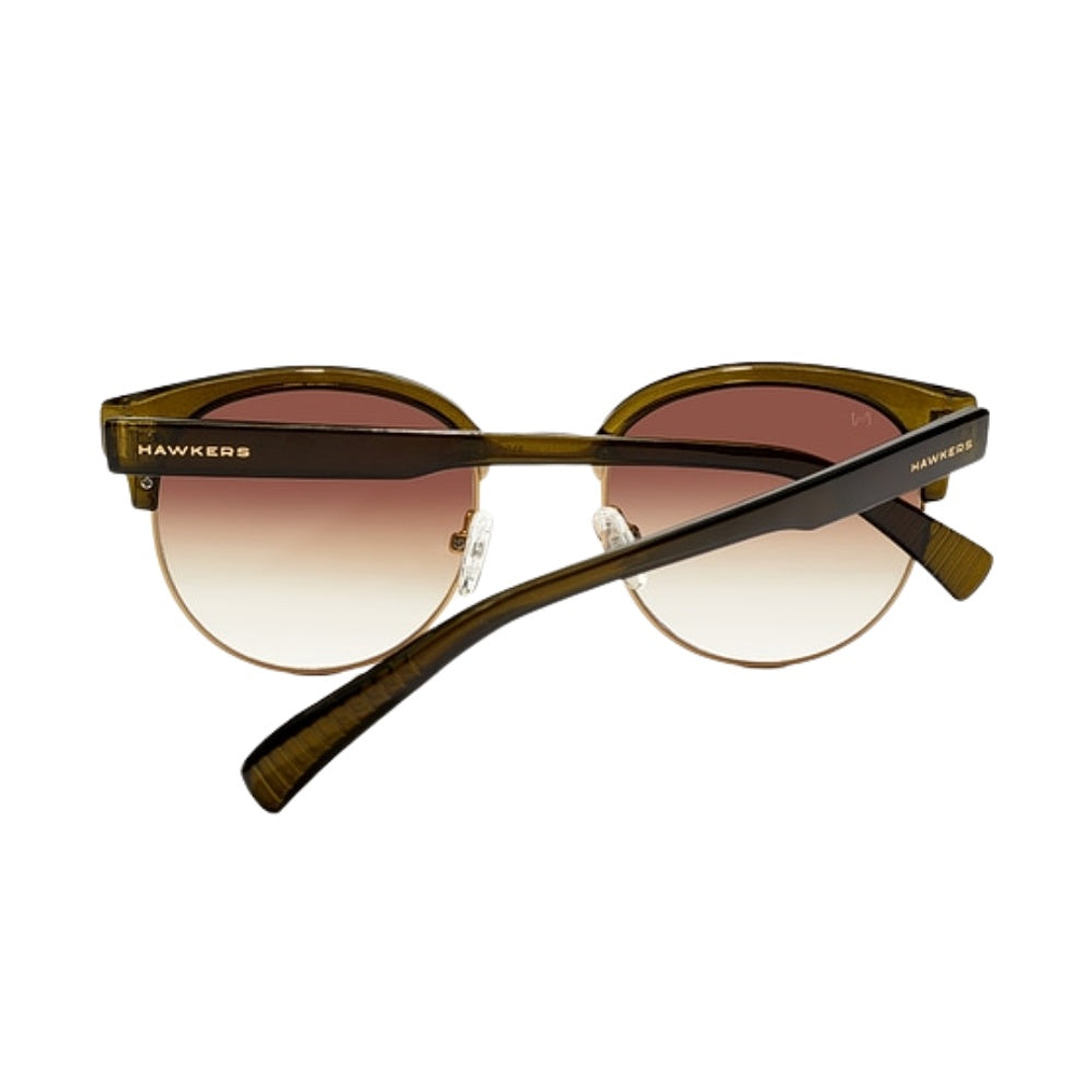 Gafas de Sol Hawkers New Classic Rounded con Marco Verde y Lunas Marron Degrade - 53 mm 2