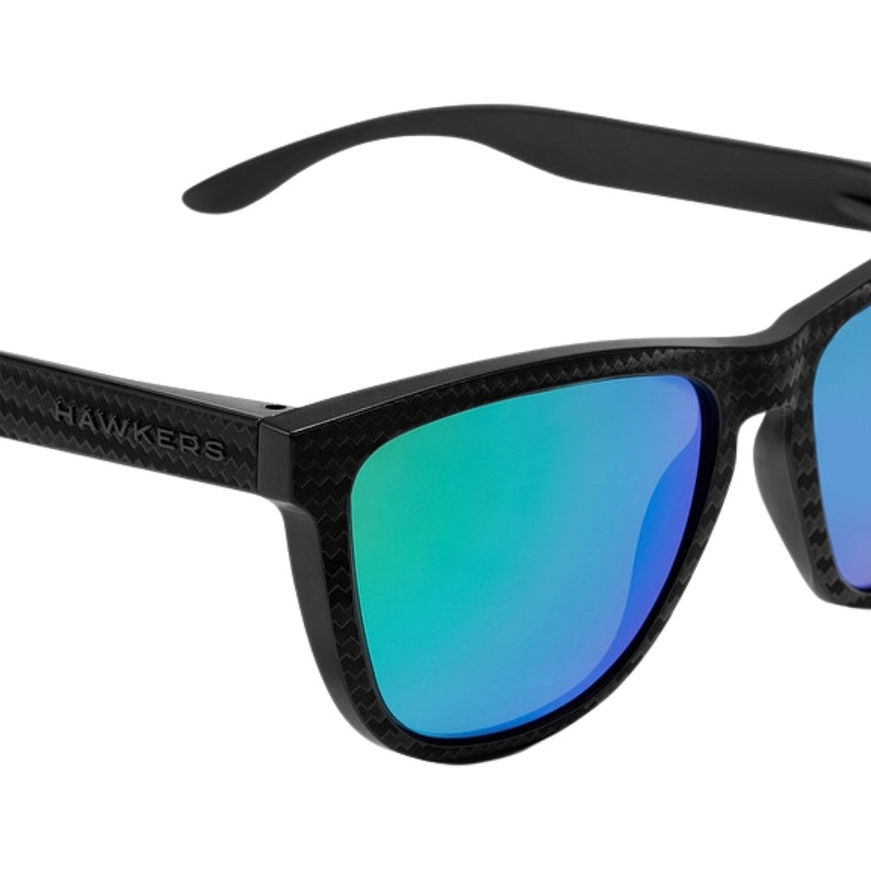 Gafas de Sol Polarizado Hawkers One Raw Carbono Verde Espejado Unisex Talla 54mm 4