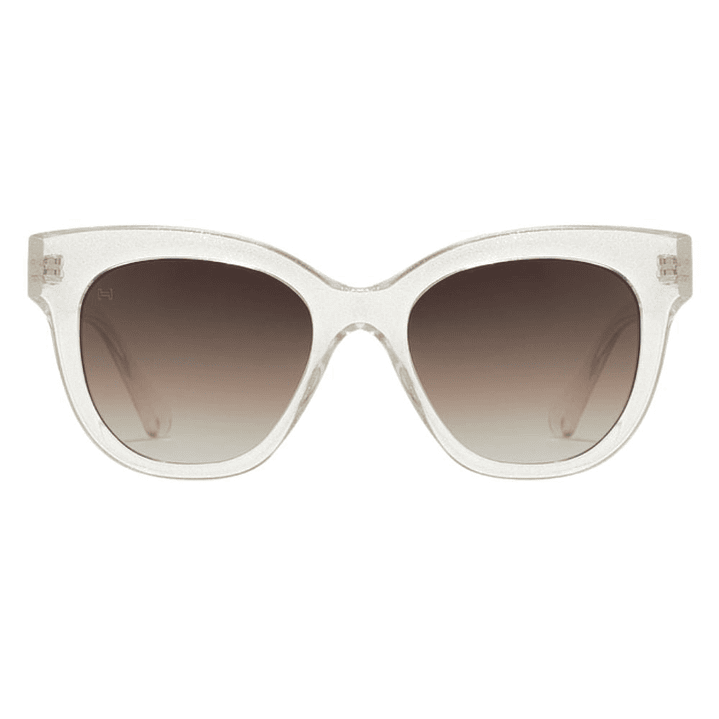 Gafas de Sol Hawkers Audrey Raw con Marco Beige Transparente y Lunas Marron Degrade - 52 mm 2
