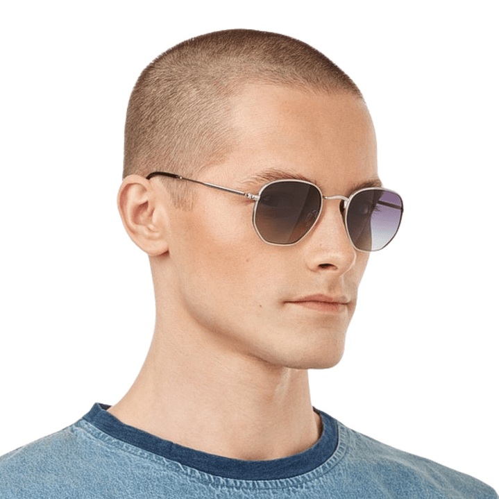 Gafas de Sol Hawkers Sixgon Drive Polarizado con Marco Plateado y Lunas Grises - 50 mm 7